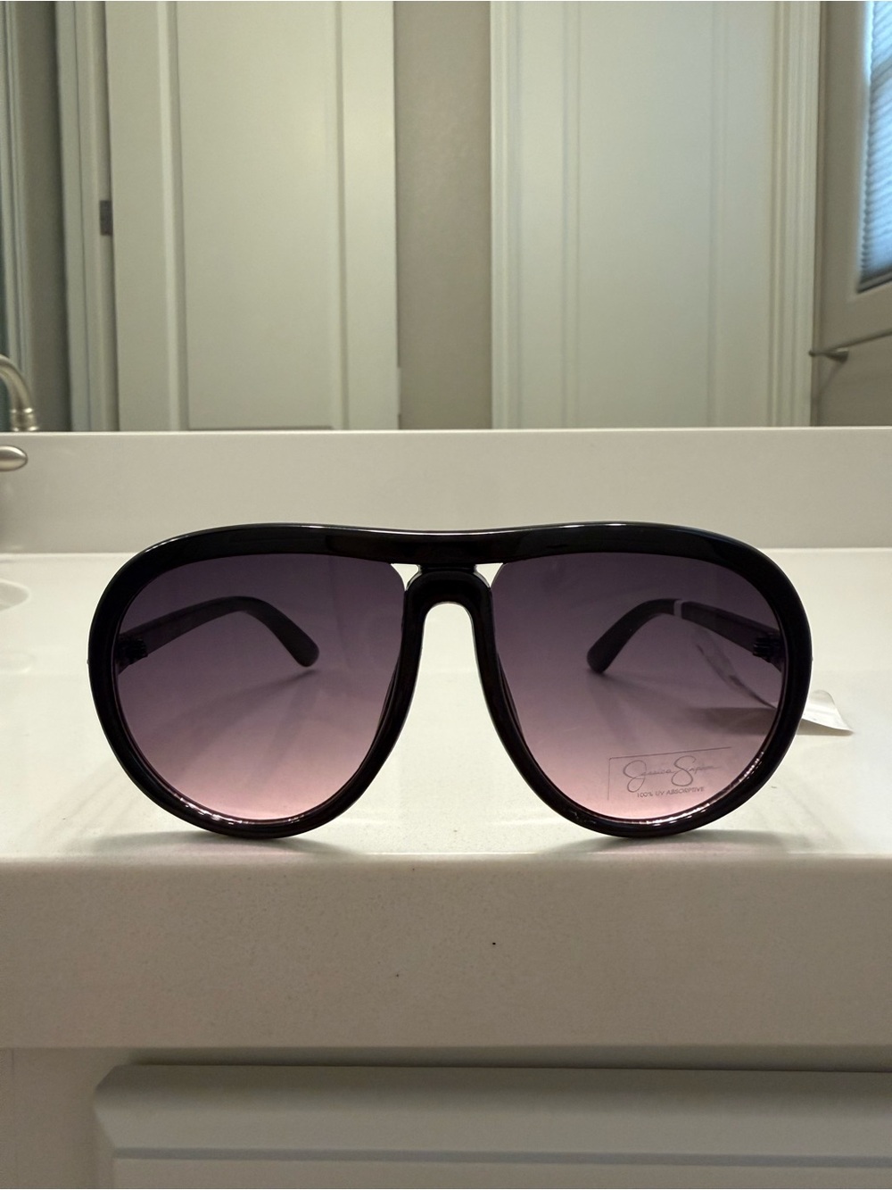 Aviator-Style WOMEN’S Sunglasses J6448 - Purple Lenses NWT